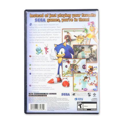 Sega Superstars for Sony PlayStation 2 - Case back cover - Product gallery.