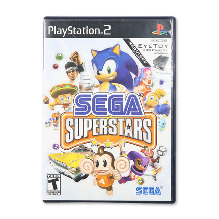 Sega Superstars for Sony PlayStation 2 - Case front cover - Complete in box or case and game.