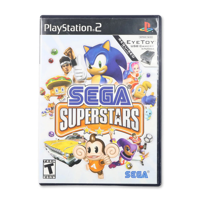 Sega Superstars for Sony PlayStation 2 - Case front cover - Complete in box or case and game.
