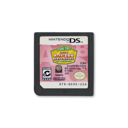 Sesame Street: Elmo's A-To-Zoo Adventure for Nintendo DS - Cartridge front with label - Game only.