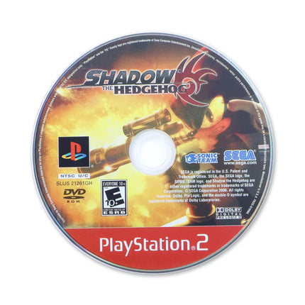 Shadow the Hedgehog [Greatest Hits] for Sony PlayStation 2 - Disc front with label - Game only.