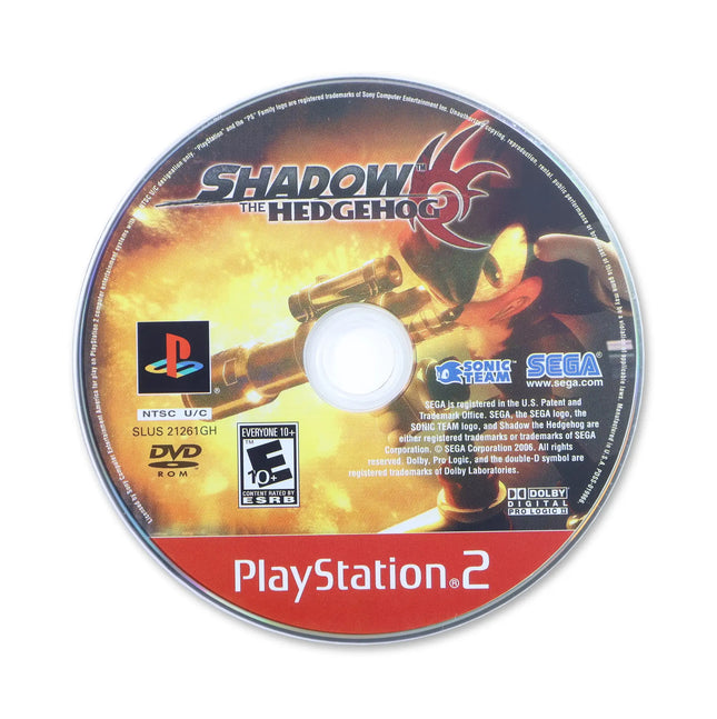 Shadow the Hedgehog [Greatest Hits] for Sony PlayStation 2 - Disc front with label - Game only.