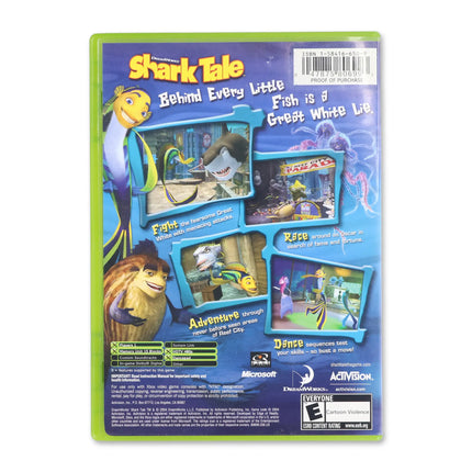 Shark Tale for Microsoft Xbox - Case back cover - Product gallery.