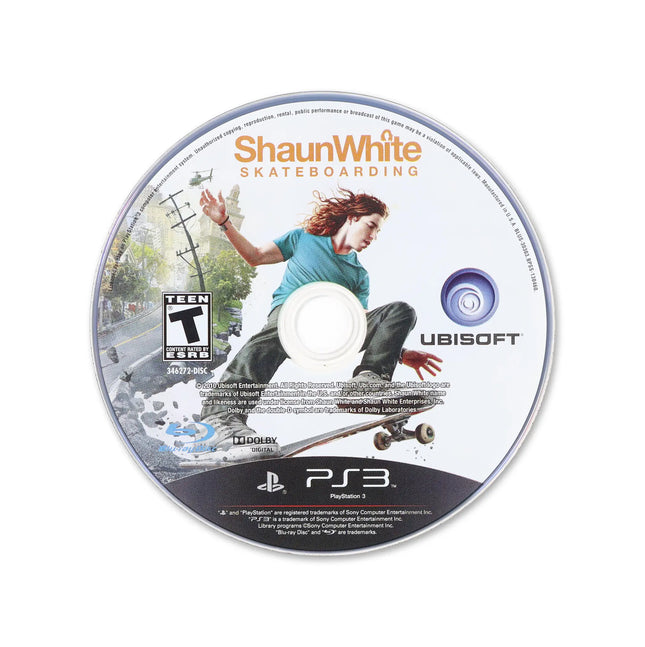 Shaun White Skateboarding for PlayStation 3 - Cartridge front with label - Game only.