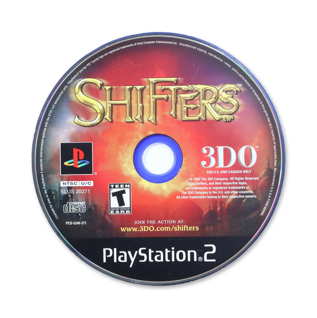 Shifters for Sony PlayStation 2 - Disc front with label - Game only.