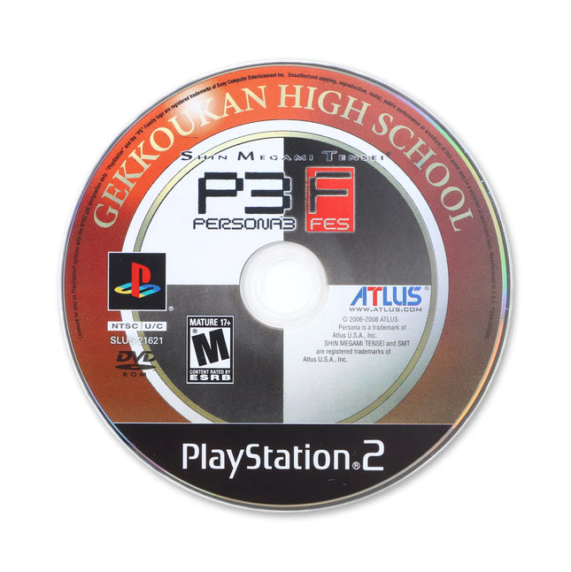 Shin Megami Tensei: Persona 3 FES for Sony PlayStation 2 - Disc front with label - Game only.