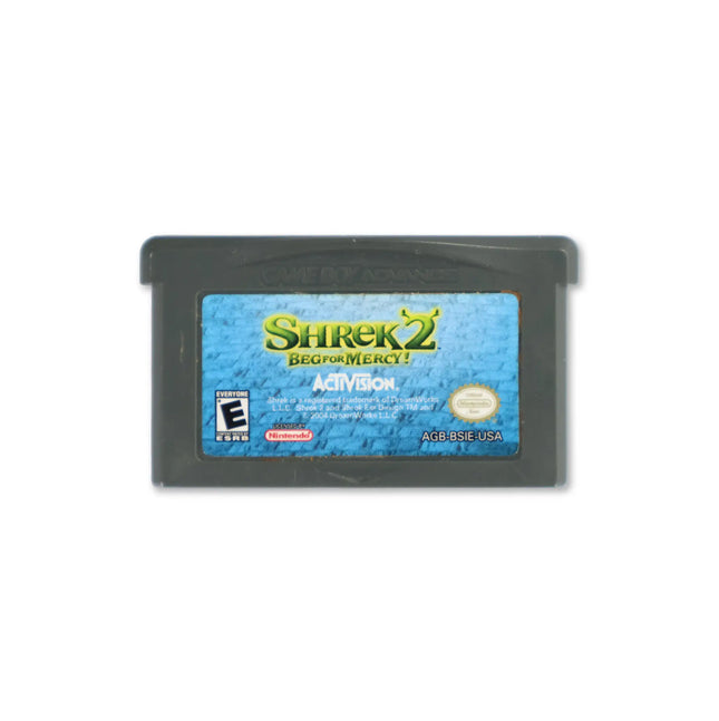 Shrek 2 Beg for Mercy for Nintendo Game Boy Advance - Cartridge front with label - Game only.