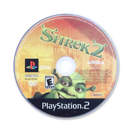 Shrek 2 for Sony PlayStation 2 - Disc front with label - Game only.