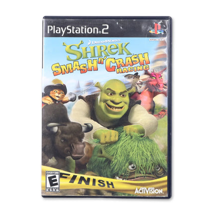 Shrek Smash and Crash Racing for Sony PlayStation 2 - Case front cover - Complete in box or case and game.
