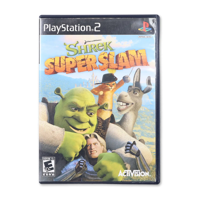 Shrek Superslam for Sony PlayStation 2 - Case front cover - Complete in box or case and game.