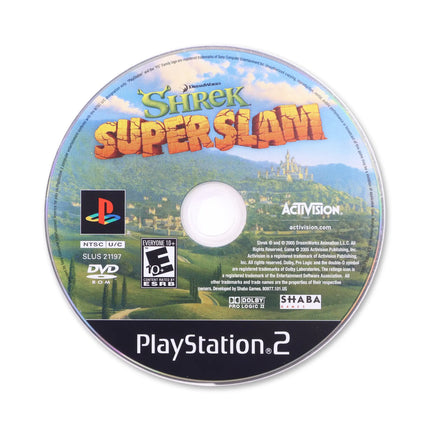 Shrek Superslam for Sony PlayStation 2 - Disc front with label - Game only.