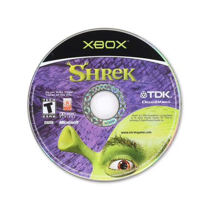 Shrek for Microsoft Xbox - Disc front with label - Game only.