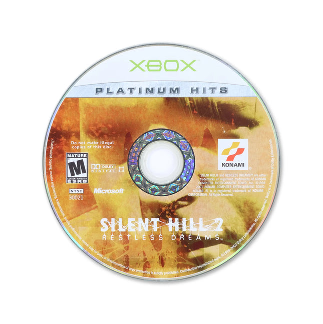 Silent Hill 2 [Platinum Hits] for Microsoft Xbox - Disc front with label - Game only.