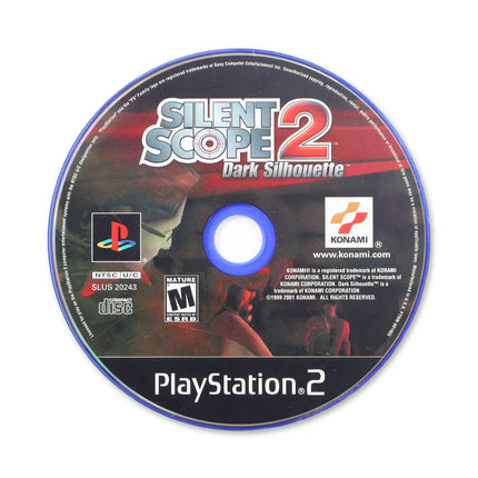 Silent Scope 2 for Sony PlayStation 2 - Disc front with label - Game only.