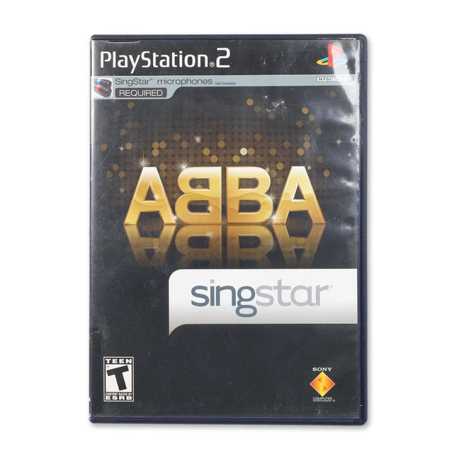 SingStar ABBA for Sony PlayStation 2 - Case front cover - Complete in box or case and game.
