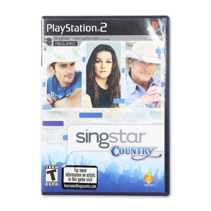 SingStar Country for Sony PlayStation 2 - Case front cover - Complete in box or case and game.