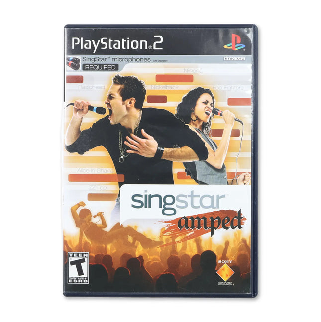 Singstar Amped for Sony PlayStation 2 - Case front cover - Complete in box or case and game.