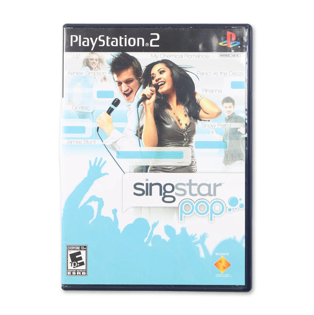 Singstar Pop for Sony PlayStation 2 - Case front cover - Complete in box or case and game.