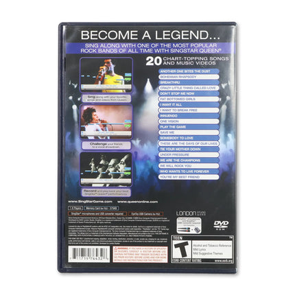 Singstar: Queen for Sony PlayStation 2 - Case back cover - Product gallery.