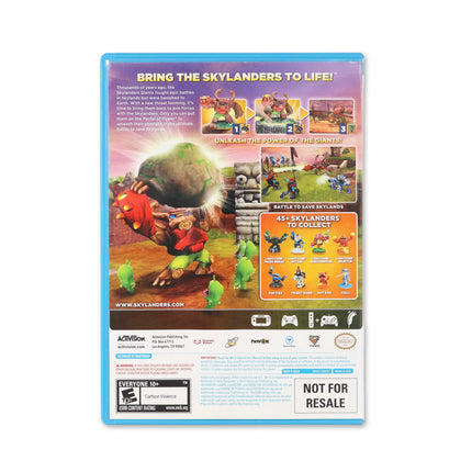 Skylanders Giants for Wii U - Box back - Product gallery.