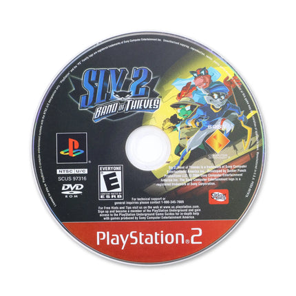 Sly 2 Band of Thieves [Greatest Hits] for Sony PlayStation 2 - Disc front with label - Game only.