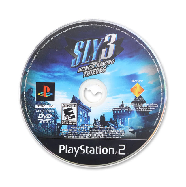 Sly 3 Honor Among Thieves for Sony PlayStation 2 - Disc front with label - Game only.