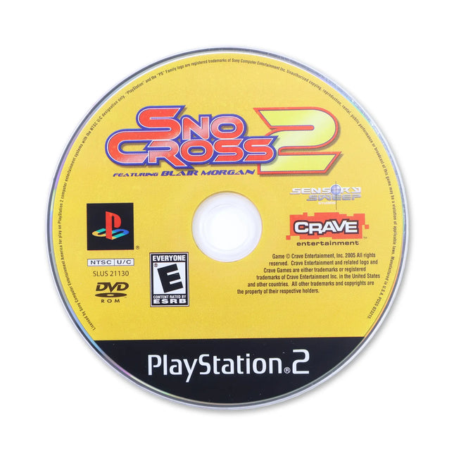 SnoCross 2 for Sony PlayStation 2 - Disc front with label - Game only.