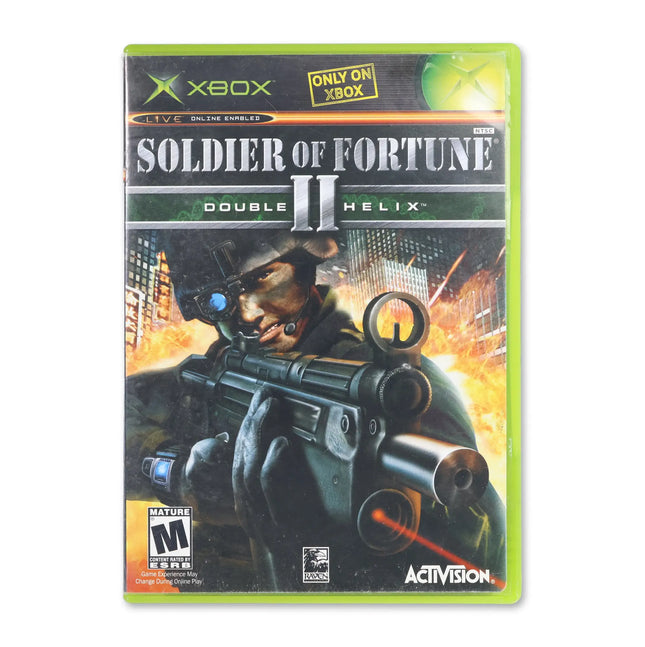 Soldier of Fortune 2 for Microsoft Xbox - Case front cover - Complete in box or case and game.