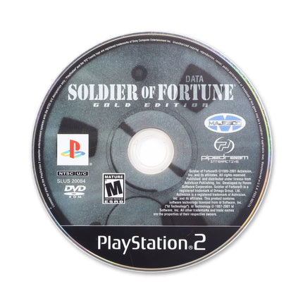 Soldier of Fortune: Gold Edition for Sony PlayStation 2 - Disc front with label - Game only.
