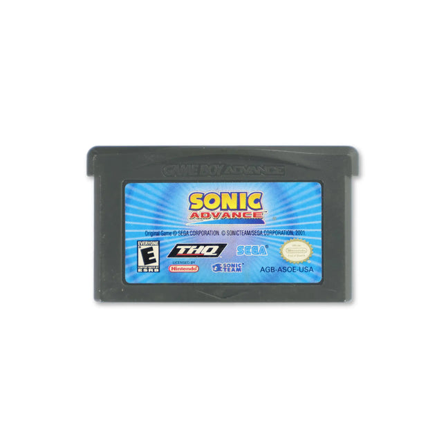 Sonic Advance for Nintendo Game Boy Advance - Cartridge front with label - Game only.