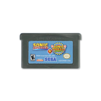 Sonic Advance & Sonic Pinball Party for Nintendo Game Boy Advance - Cartridge front with label - Game only.