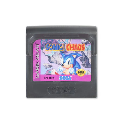Sonic Chaos for gg - Cartridge front with label - Game only.