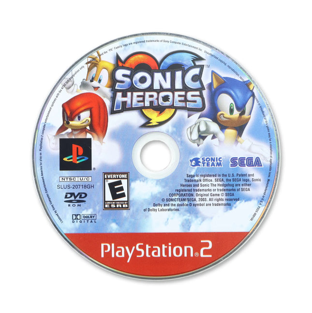 Sonic Heroes [Greatest Hits] for Sony PlayStation 2 - Disc front with label - Game only.