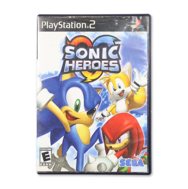 Sonic Heroes for Sony PlayStation 2 - Case front cover - Complete in box or case and game.