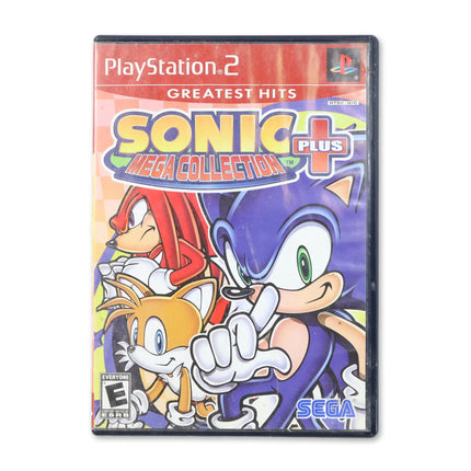 Sonic Mega Collection Plus [Greatest Hits] for Sony PlayStation 2 - Case front cover - Complete in box or case and game.