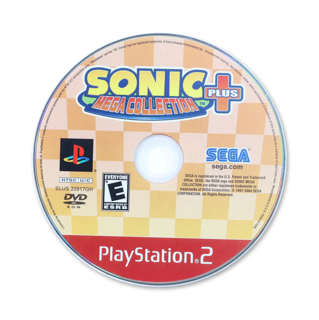 Sonic Mega Collection Plus [Greatest Hits] for Sony PlayStation 2 - Disc front with label - Game only.
