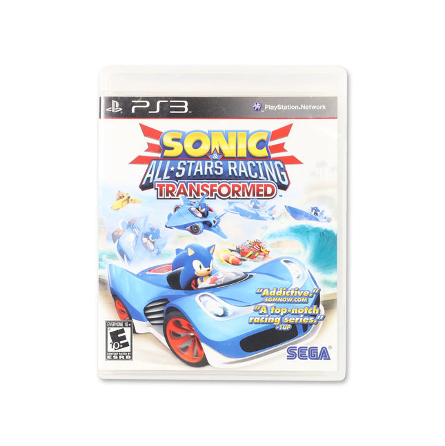 Sonic & All-Stars Racing Transformed for PlayStation 3 - Box front - Complete in box or box and game.