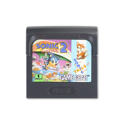 Sonic the Hedgehog 2 for gg - Cartridge front with label - Game only.