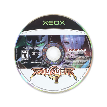 Soul Calibur II for Microsoft Xbox - Disc front with label - Game only.