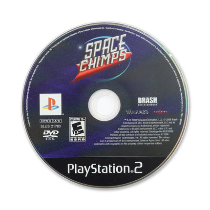 Space Chimps for Sony PlayStation 2 - Disc front with label - Game only.