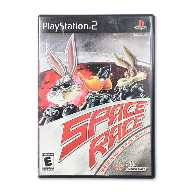Space Race for Sony PlayStation 2 - Case front cover - Complete in box or case and game.