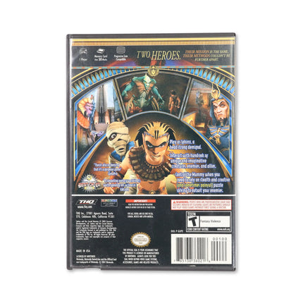 Sphinx and the Cursed Mummy for Nintendo GameCube - Case back cover - Product gallery.