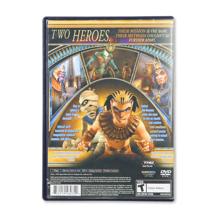 Sphinx and the Cursed Mummy for Sony PlayStation 2 - Case back cover - Product gallery.
