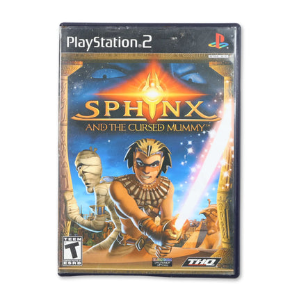 Sphinx and the Cursed Mummy for Sony PlayStation 2 - Case front cover - Complete in box or case and game.
