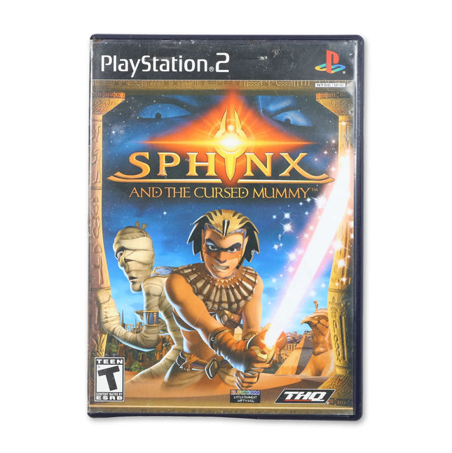 Sphinx and the Cursed Mummy for Sony PlayStation 2 - Case front cover - Complete in box or case and game.