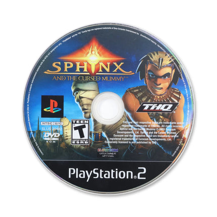 Sphinx and the Cursed Mummy for Sony PlayStation 2 - Disc front with label - Game only.