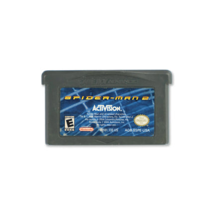 Spiderman 2 for Nintendo Game Boy Advance - Cartridge front with label - Game only.
