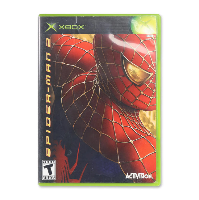 Spiderman 2 for Microsoft Xbox - Case front cover - Complete in box or case and game.