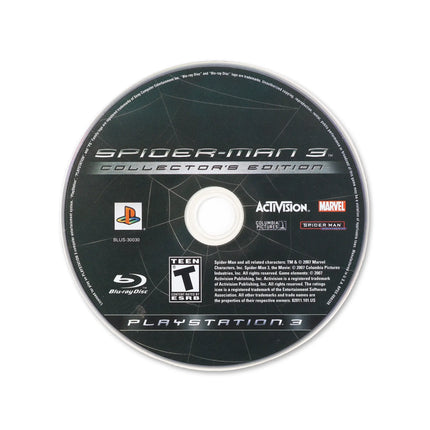 Spiderman 3 [Collector's Edition] for PlayStation 3 - Cartridge front with label - Game only.