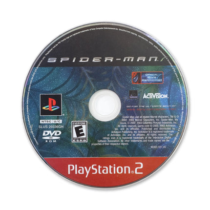 Spiderman [Greatest Hits] for Sony PlayStation 2 - Disc front with label - Game only.